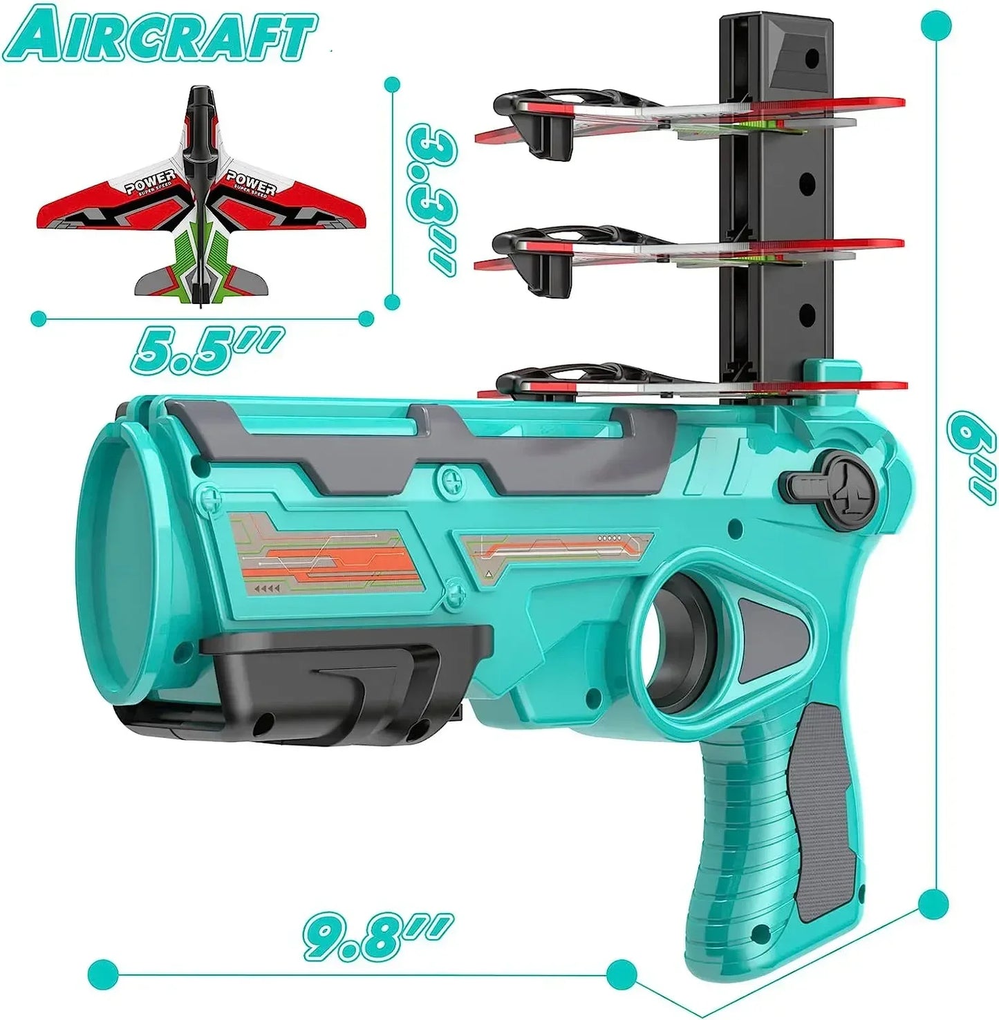 Ejection Aircraft Shooting Game Outdoor Parent-child Sports Toy