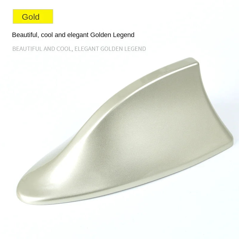 Car Decoration Shark Fin Antenna with Special Antenna for Signal Radio Roof Tail Antenna Modification Free Punch Car Accessories