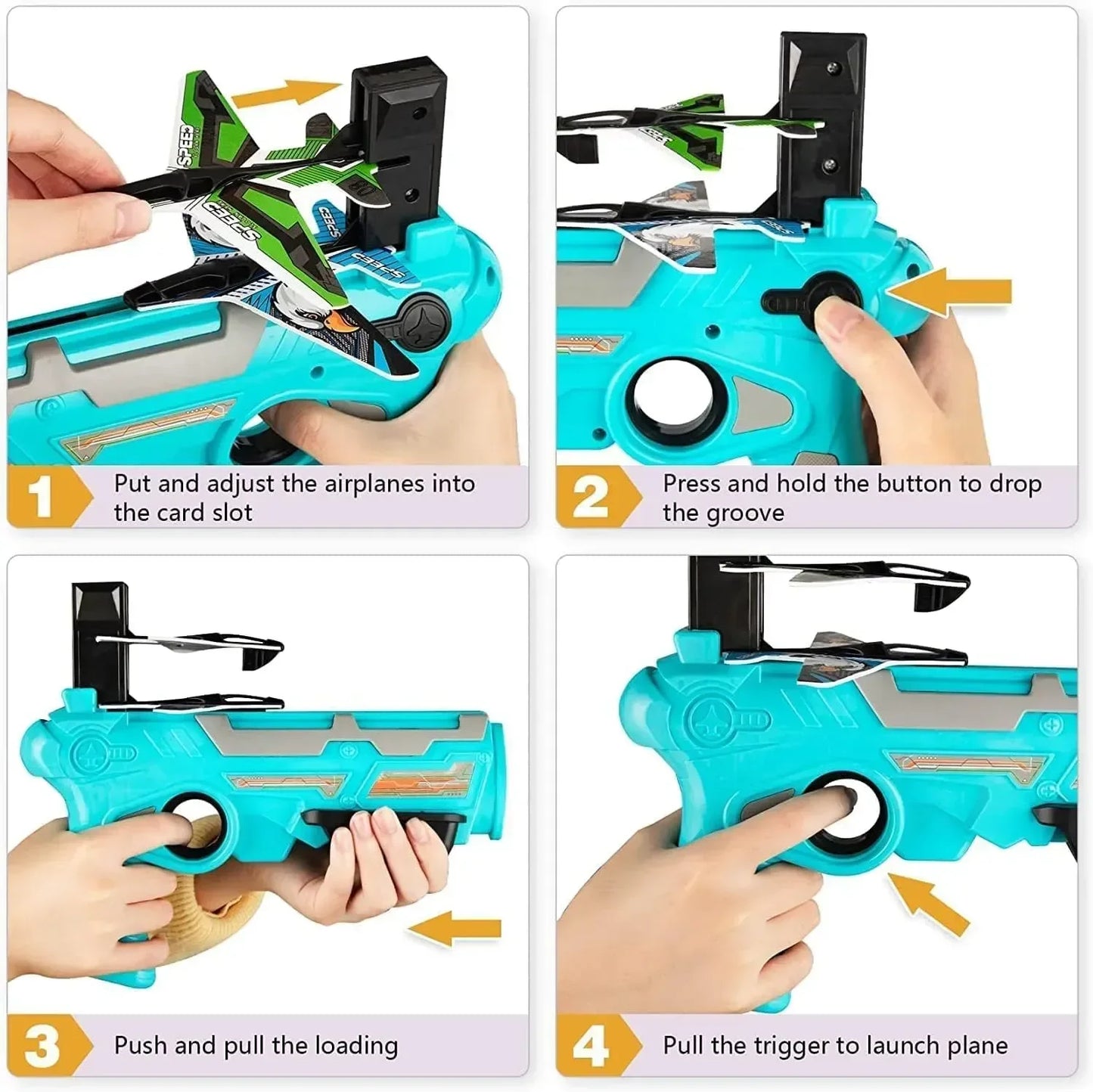 Ejection Aircraft Shooting Game Outdoor Parent-child Sports Toy