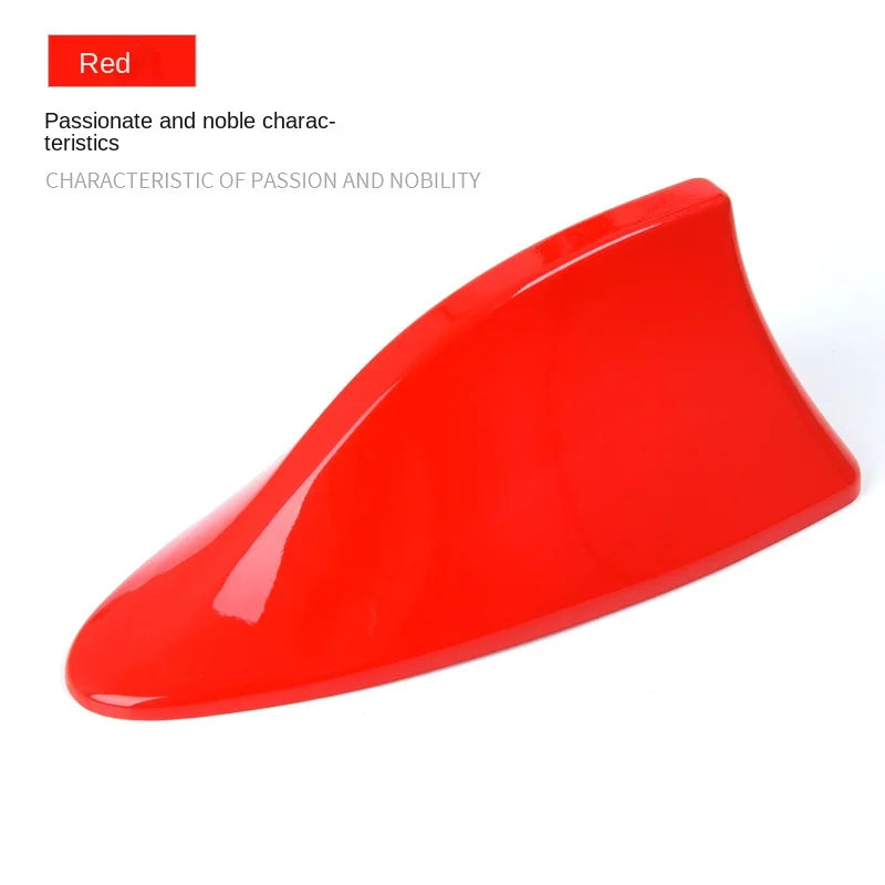 Car Decoration Shark Fin Antenna with Special Antenna for Signal Radio Roof Tail Antenna Modification Free Punch Car Accessories