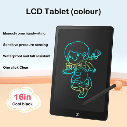 New 16inch Children Magic Blackboard LCD Drawing Tablet Toys Digital Notebook Big Size Message Board Writing Pad